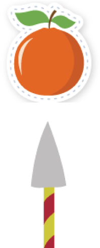Spear Fruits By Throwing Spear - Illustration (512x512)