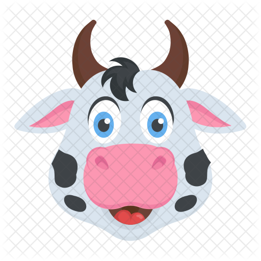 Cow Face Icon - Cara De Vaca De Frente (512x512)