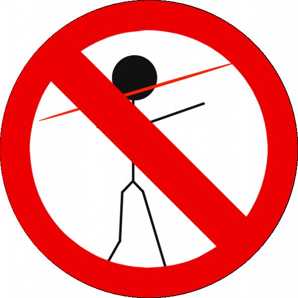 Spear Has Evolved - No Left Turn Road Sign (594x594)