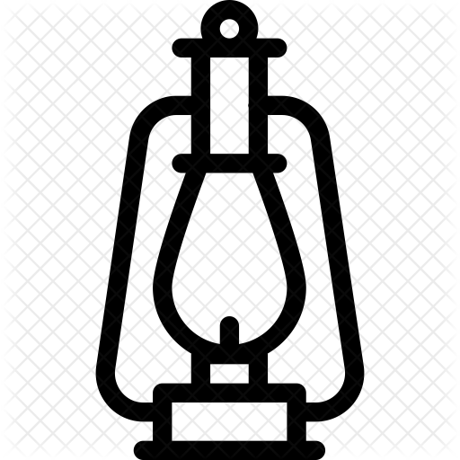 Kerosene Lamp Icon - Lantern (512x512)