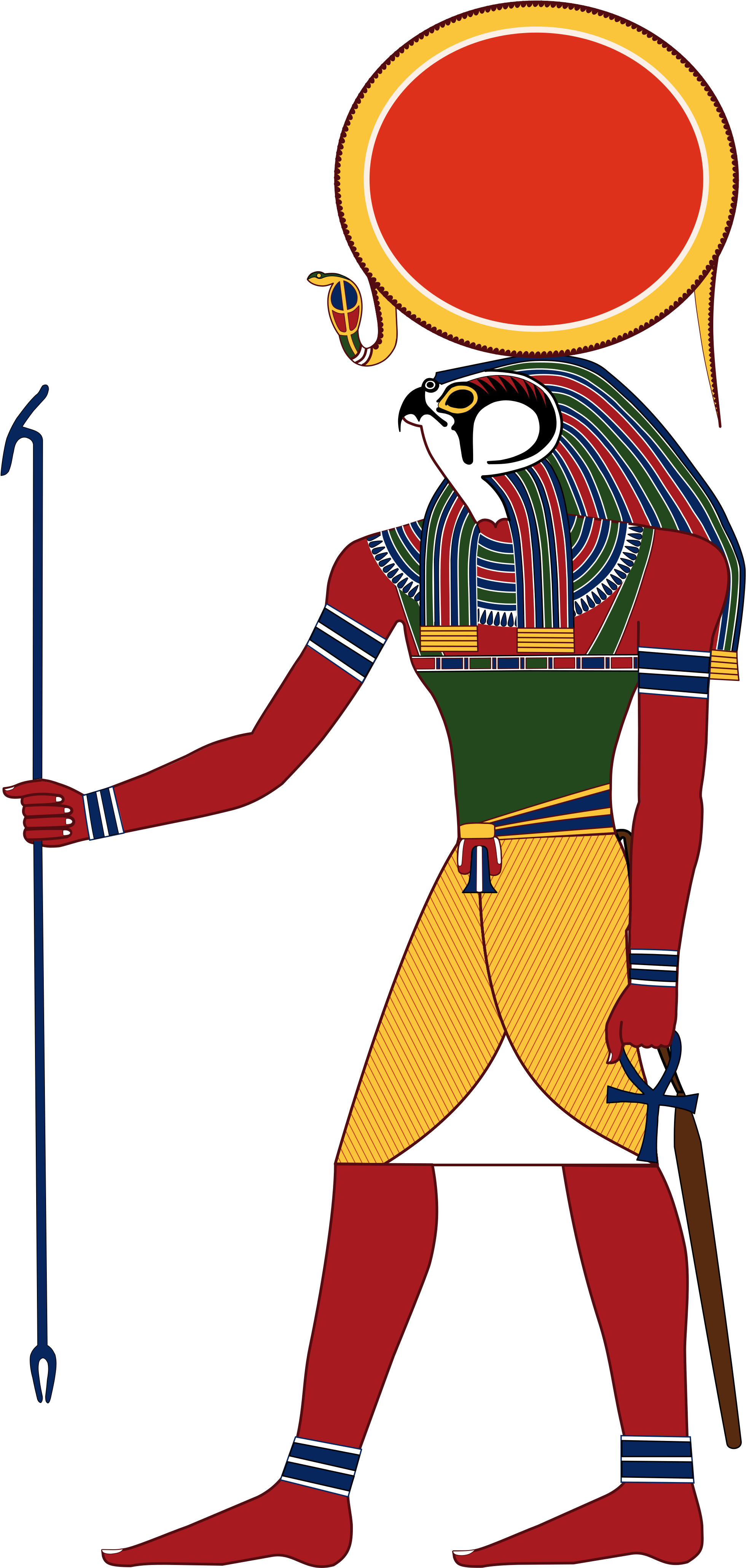 Ra Es El Dios Del Cielo, Dios Del Sol Y Del Origen - Ancient Egypt Ra (2000x4172)