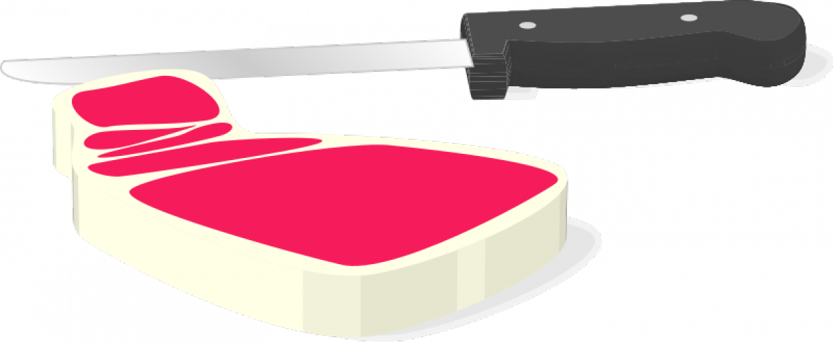 Steak Vector Graphics - Clip Art (1215x500)