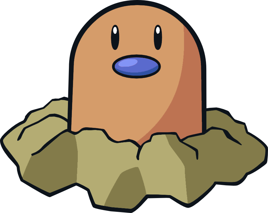 Diglett By Lightmike - #050 Diglett (899x713)