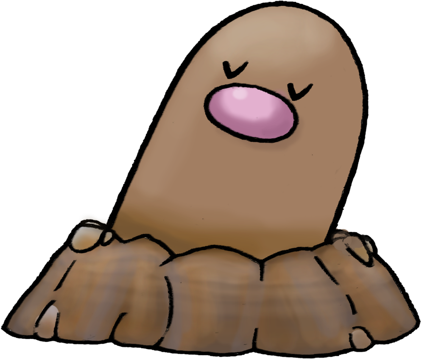 #050 Diglett #2 By Realarpmbq - Cartoon (1024x877)