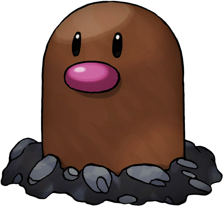 Diglett By Pokemonsketchartist Diglett By Pokemonsketchartist - Diglett Pokemon (755x755)