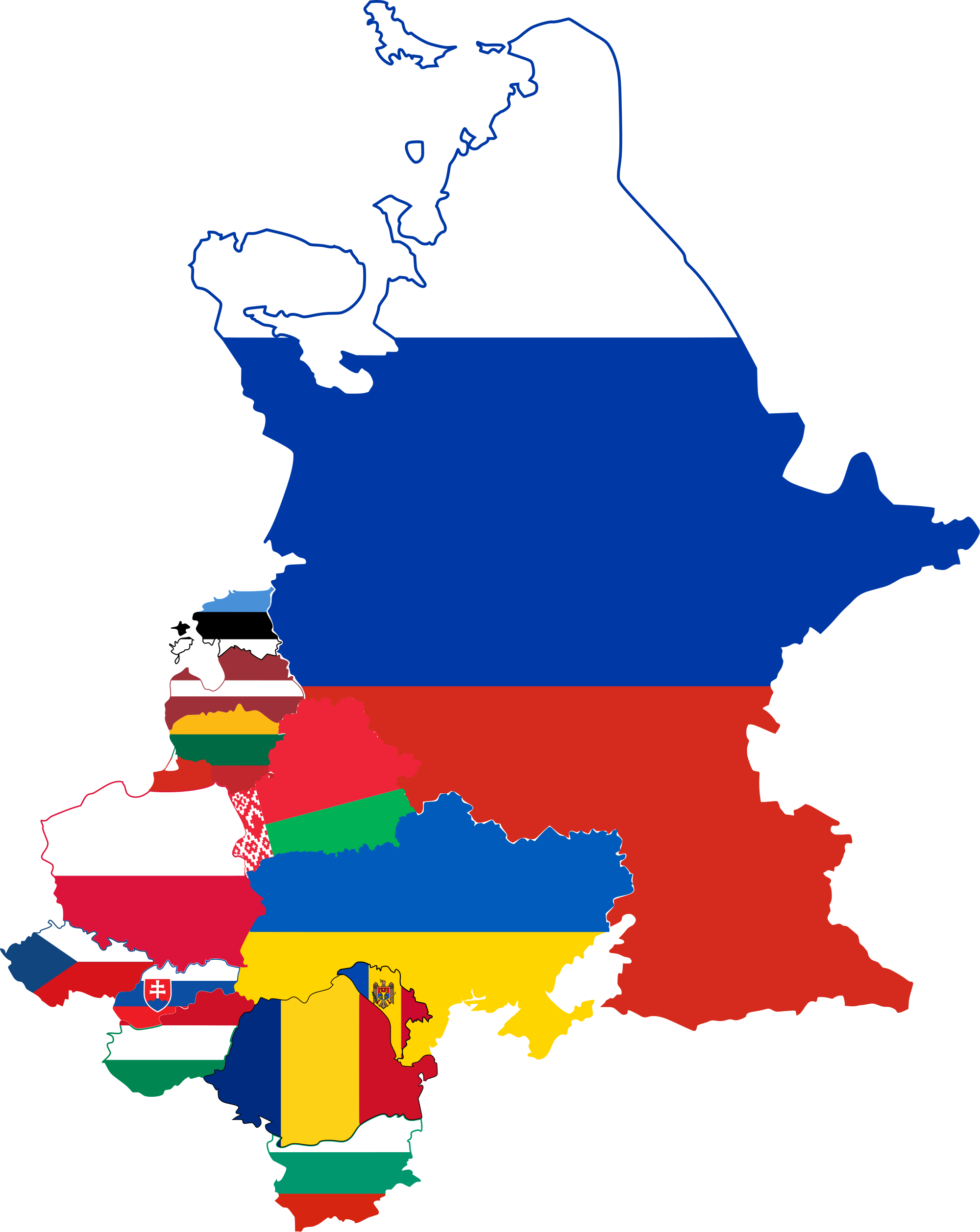 World Flags Clipart 14, Buy Clip Art - Eastern Europe Countries Flags (2000x2516)