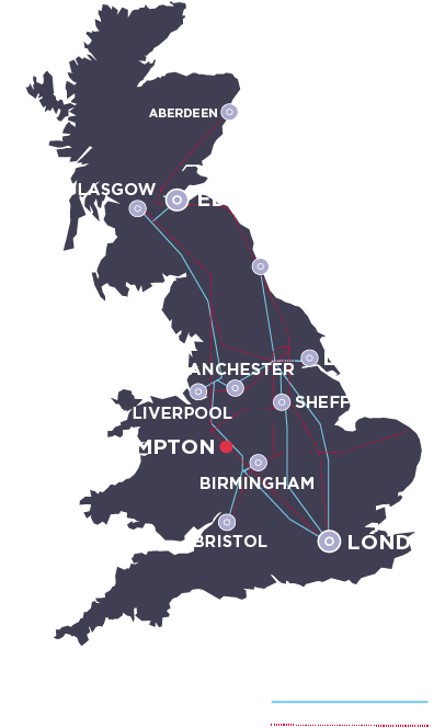 Br Ukmap - North Of The Watford Gap (419x695)