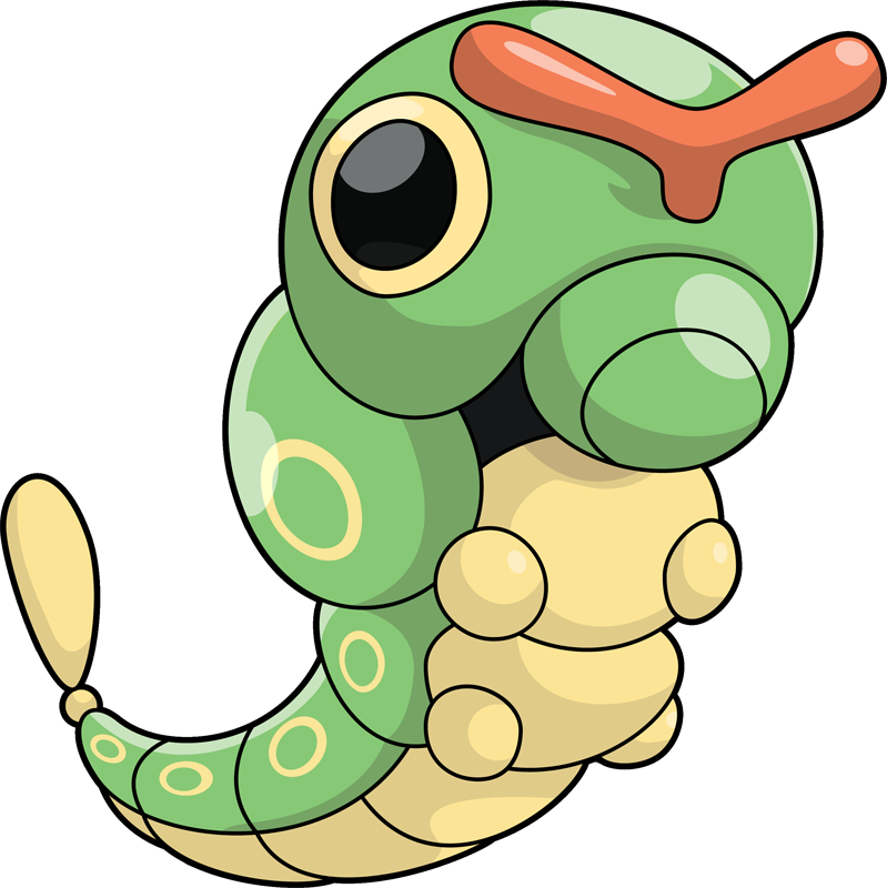 Stats, Moves, Evolution, Locations & Other Forms - Caterpie Pokemon (799x800)