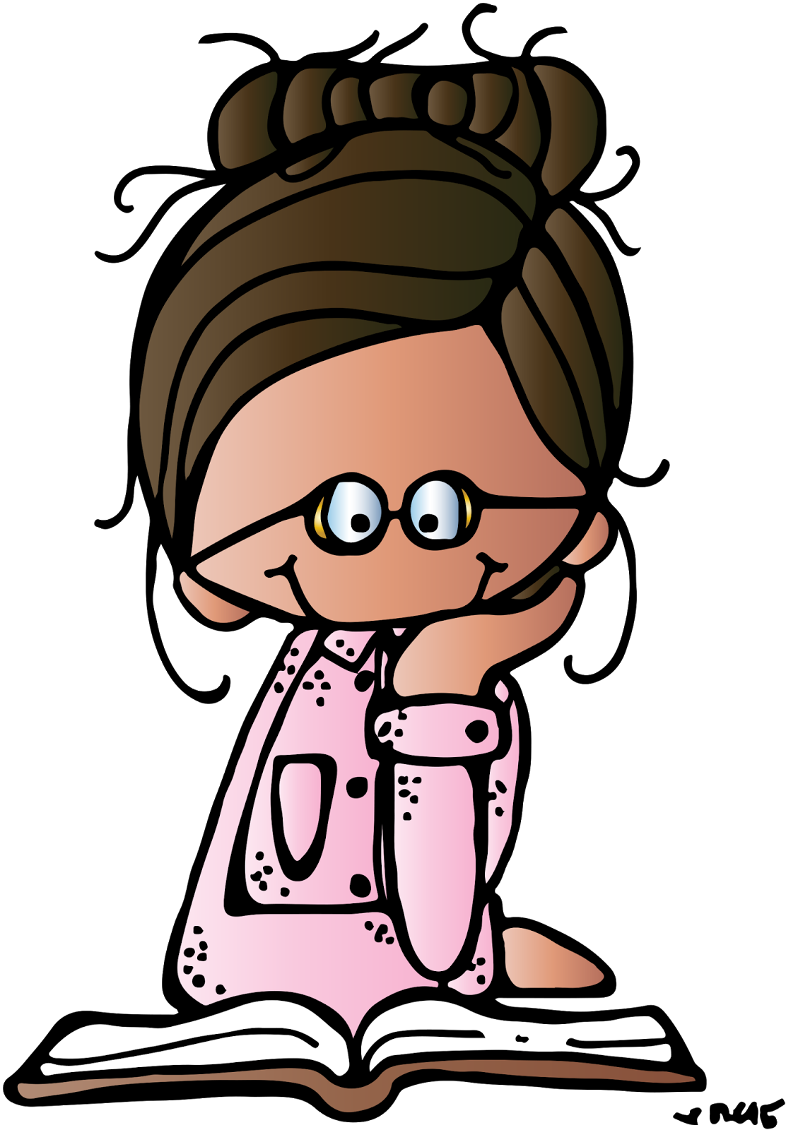 My Random Generator Picked Two Soi Never Disappoint - Melonheadz Reading Clip Art (1112x1600)