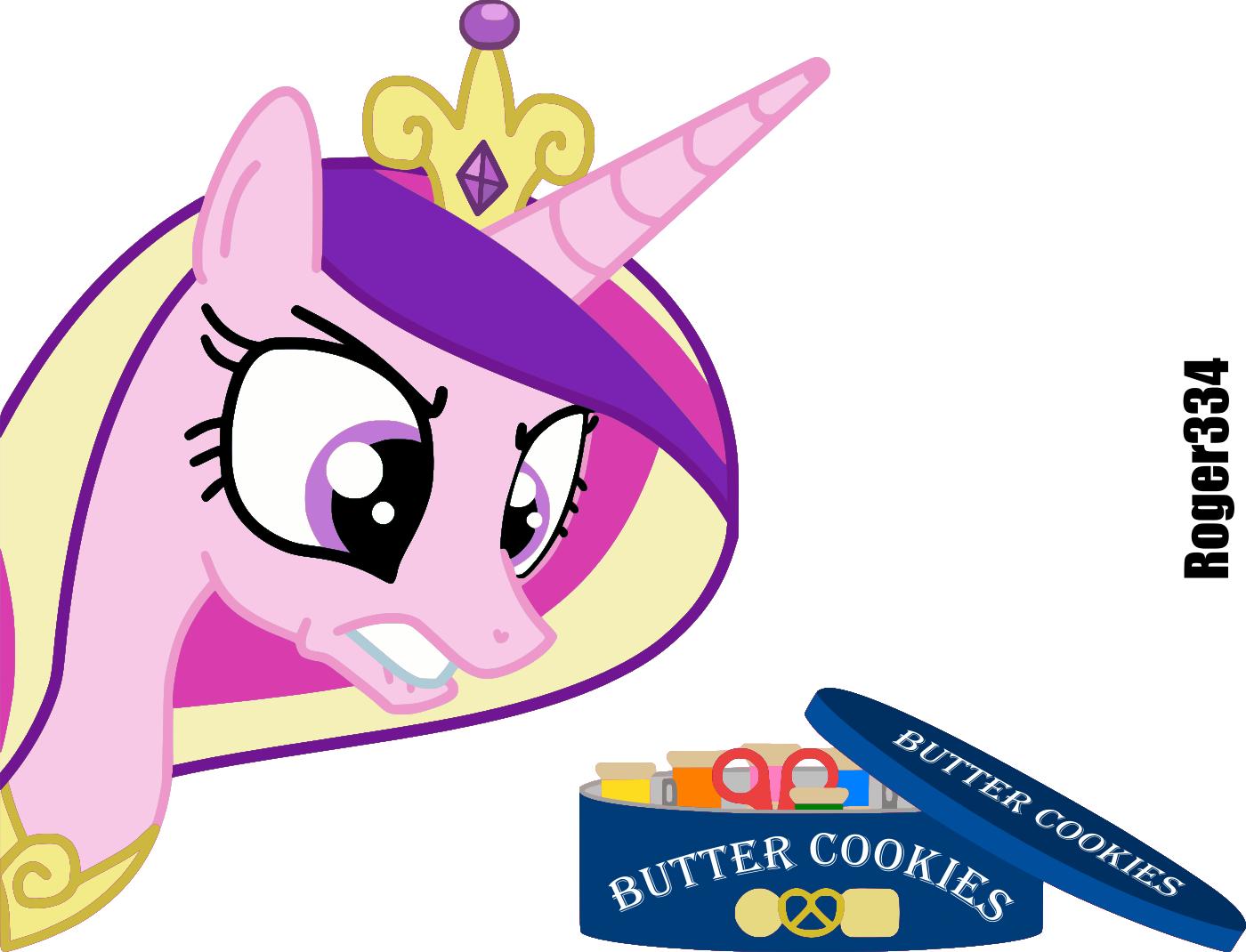 Roger334, Butter Cookies, Disappointed, Grin, Needle, - My Little Pony: Friendship Is Magic (1400x1070)