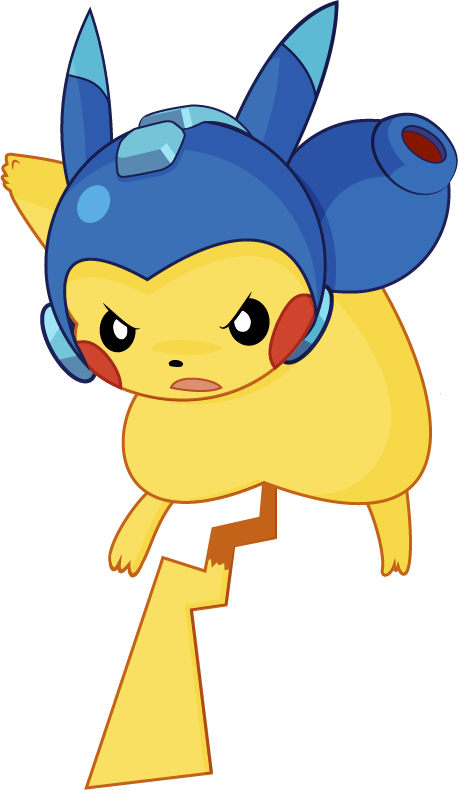 Still A Bit Disappointed The Big Mystery Behind "pikachu's - Megaman And Pikachu Fusion (458x790)