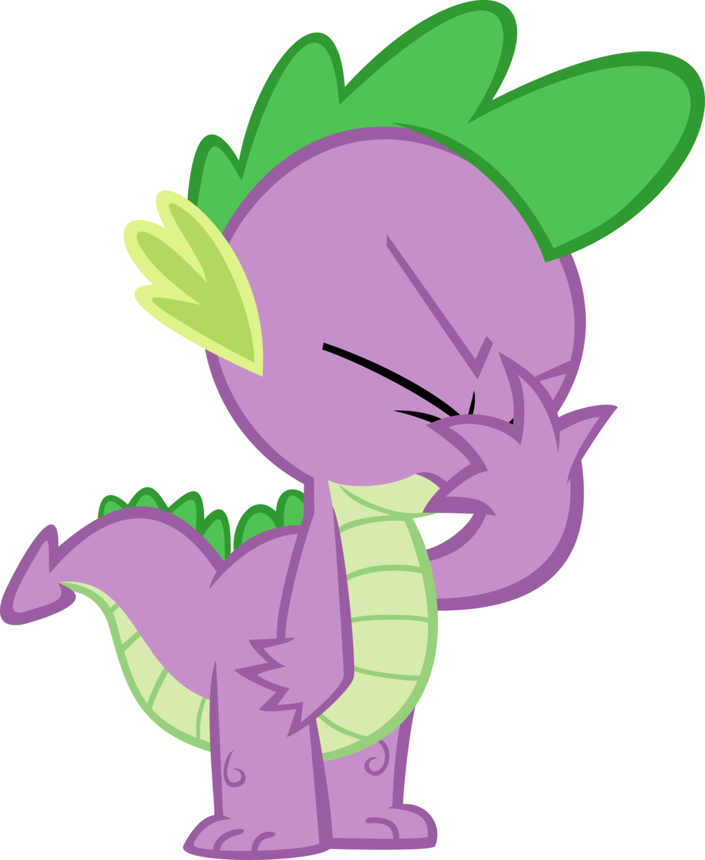 Spike Facepalm By Mysteriouskaos - Spike Facepalm By Mysteriouskaos (1024x1250)