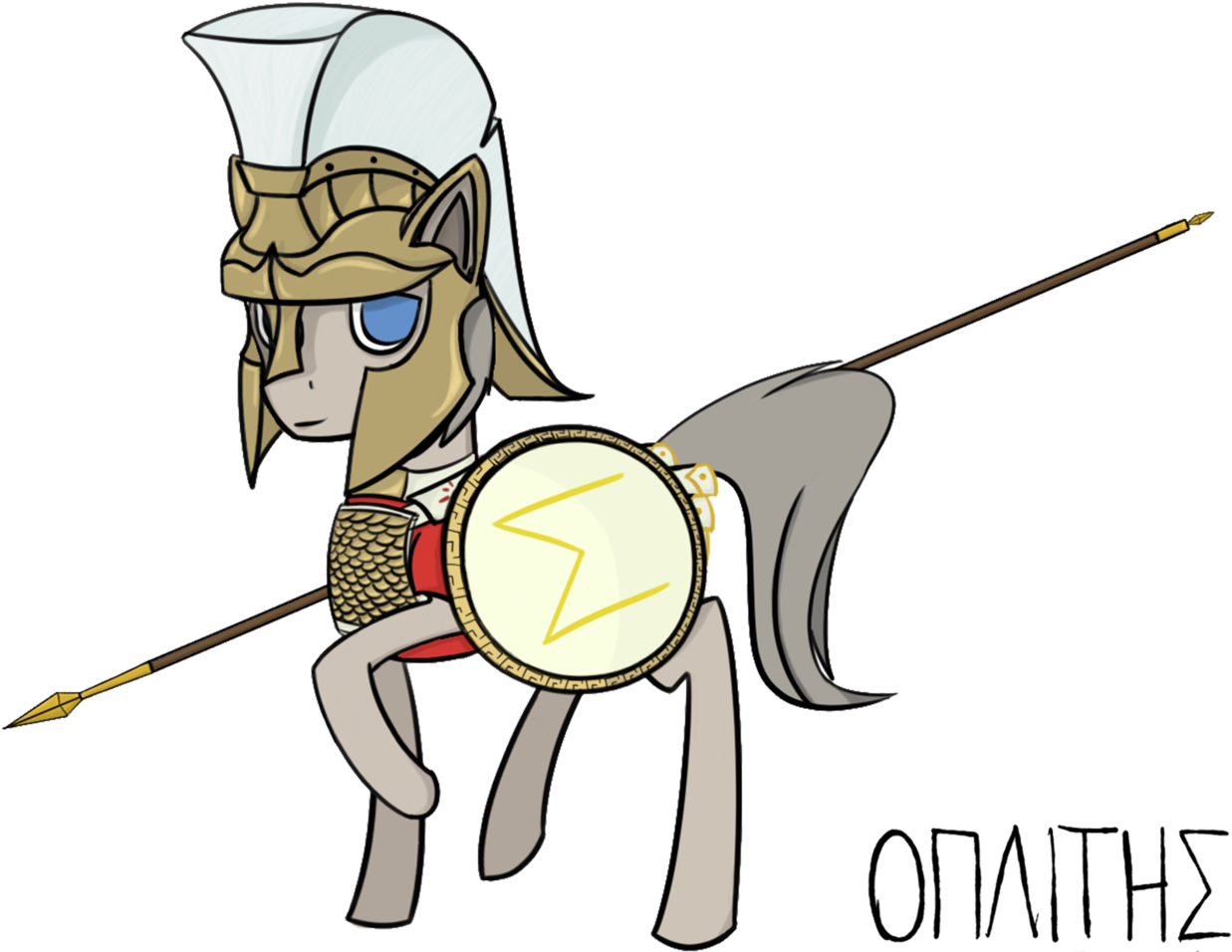 Phi, Aspis, Greek, Hoplite, Oc, Oc Only, Oc - Cartoon (1600x1200)