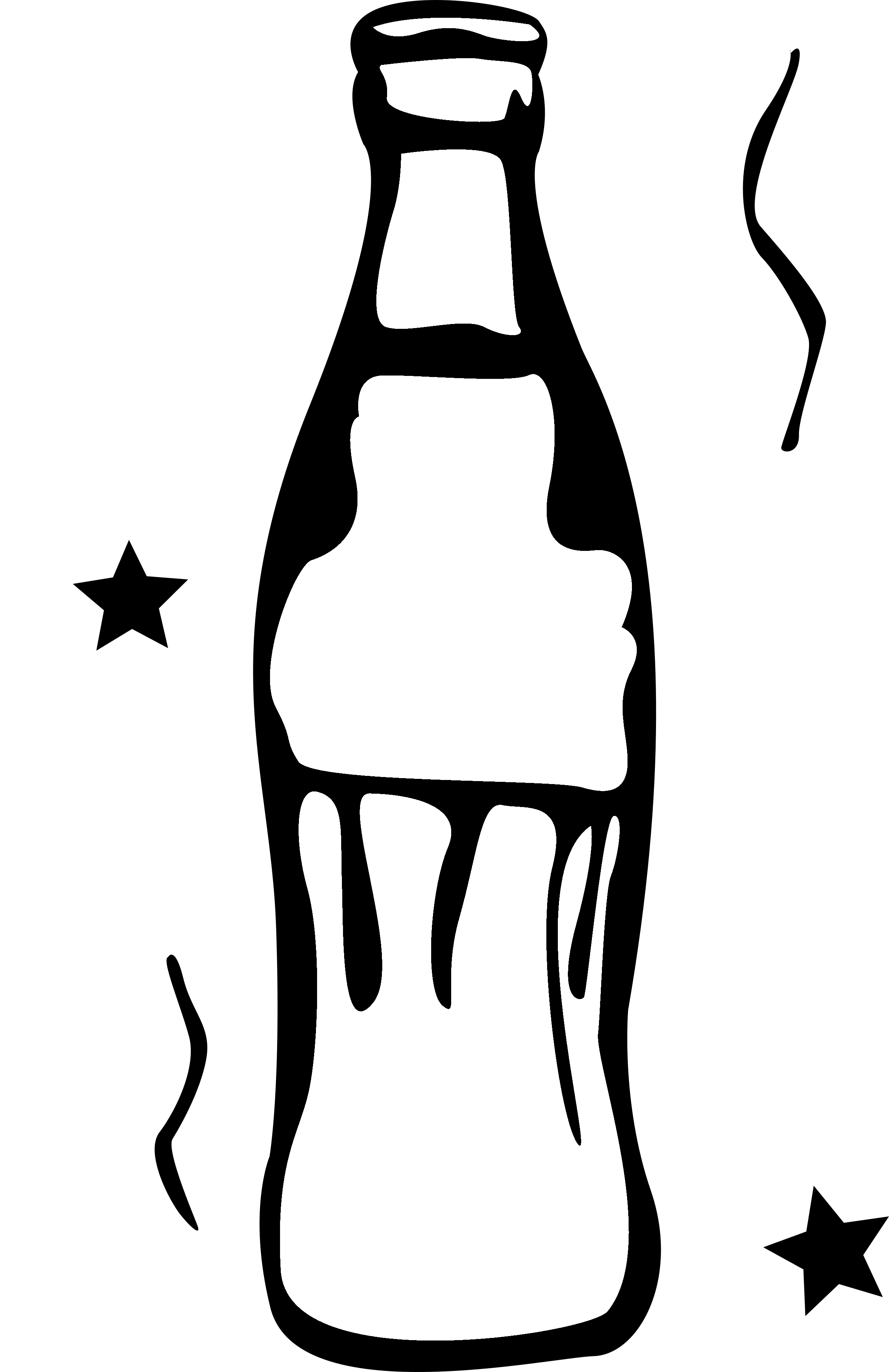 Coca Cola Bottle2 Logo Black And White - Ken's Ramen Pork Bun (2400x3701)