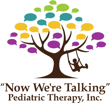 Now We're Talking Pediatric Therapy - Speech Pathology Logo (387x362)