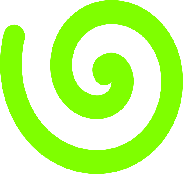 Spiral Acid Green Clip Art At Clker - Clip Art (600x572)