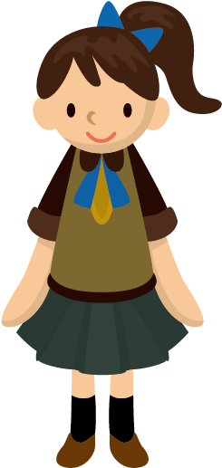 Student Girl Cartoon - Cartoon Students Girl (682x552)