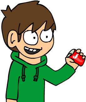 Edd Holding A Coca-cola Can By Czyszyseddfanart - Cartoon (300x400)