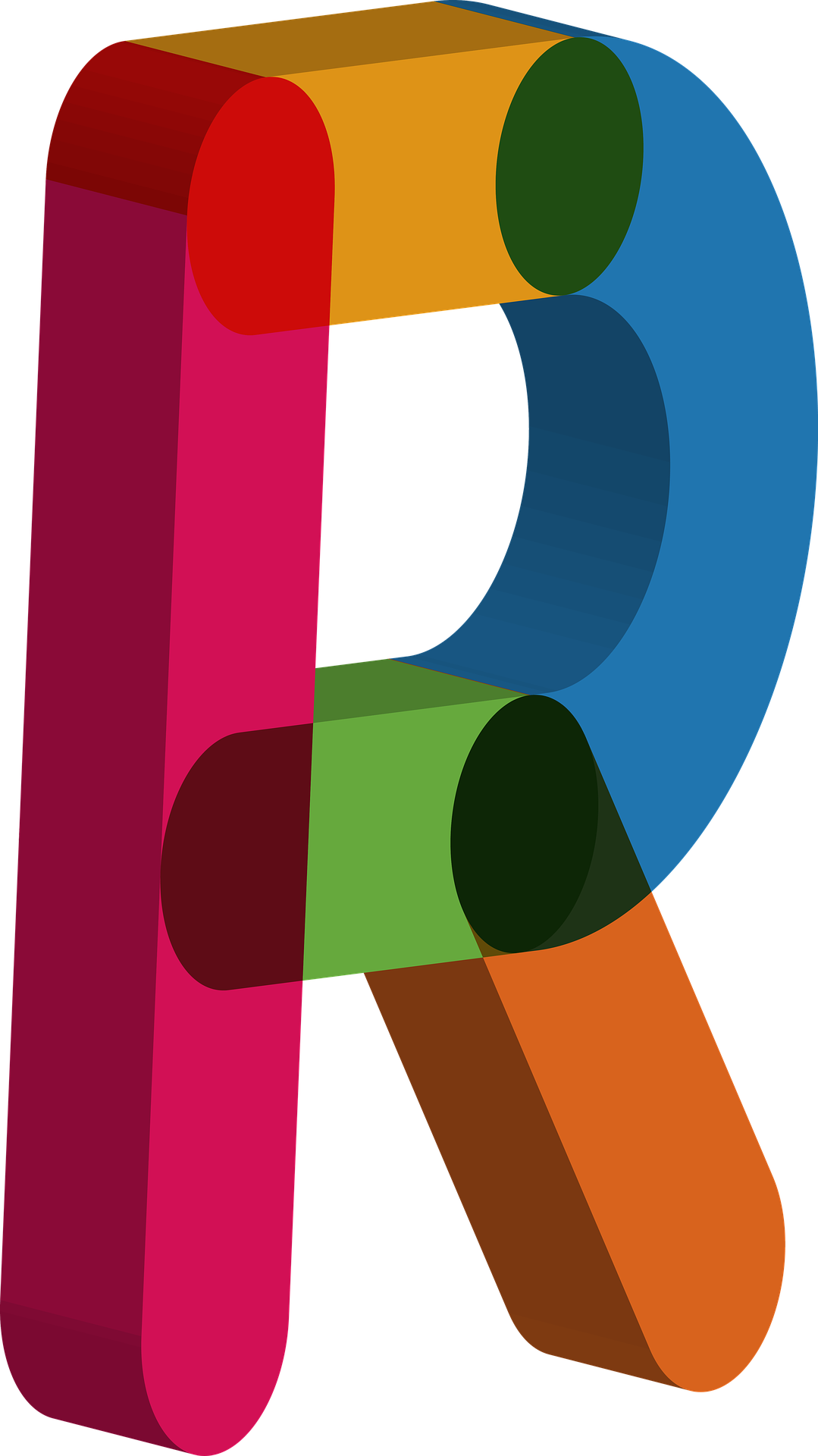 Chalkboard Corner Cliparts 1, Buy Clip Art - Letter R 3d Png (1079x1920)