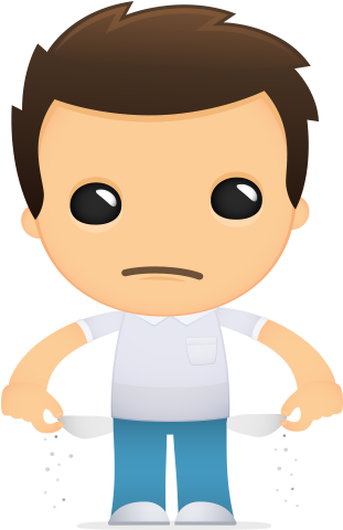 Free Student Loan Idea - Funny Cartoon Man (500x500)