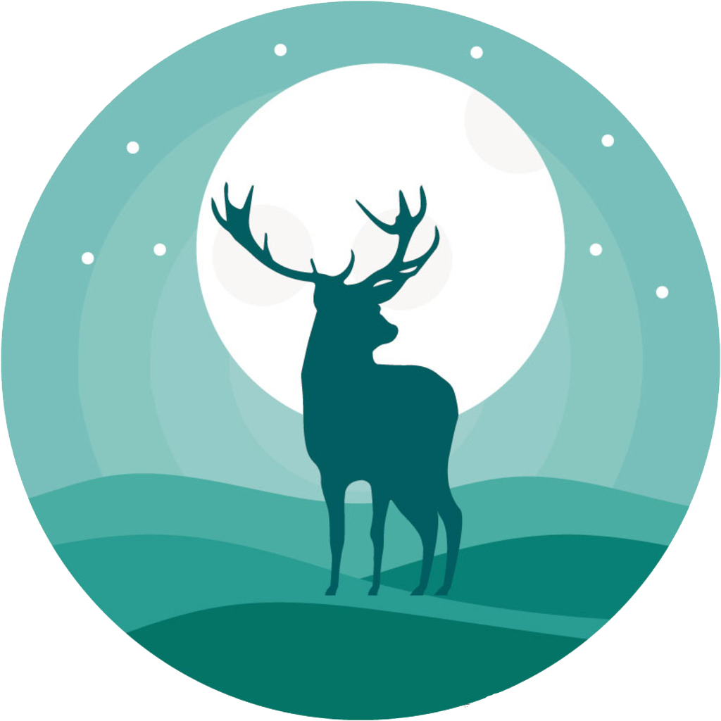 Software Scalable Vector Graphics Icon - Poster: Markbridger's Red Stag In Mist, 61x41in. (1024x1024)