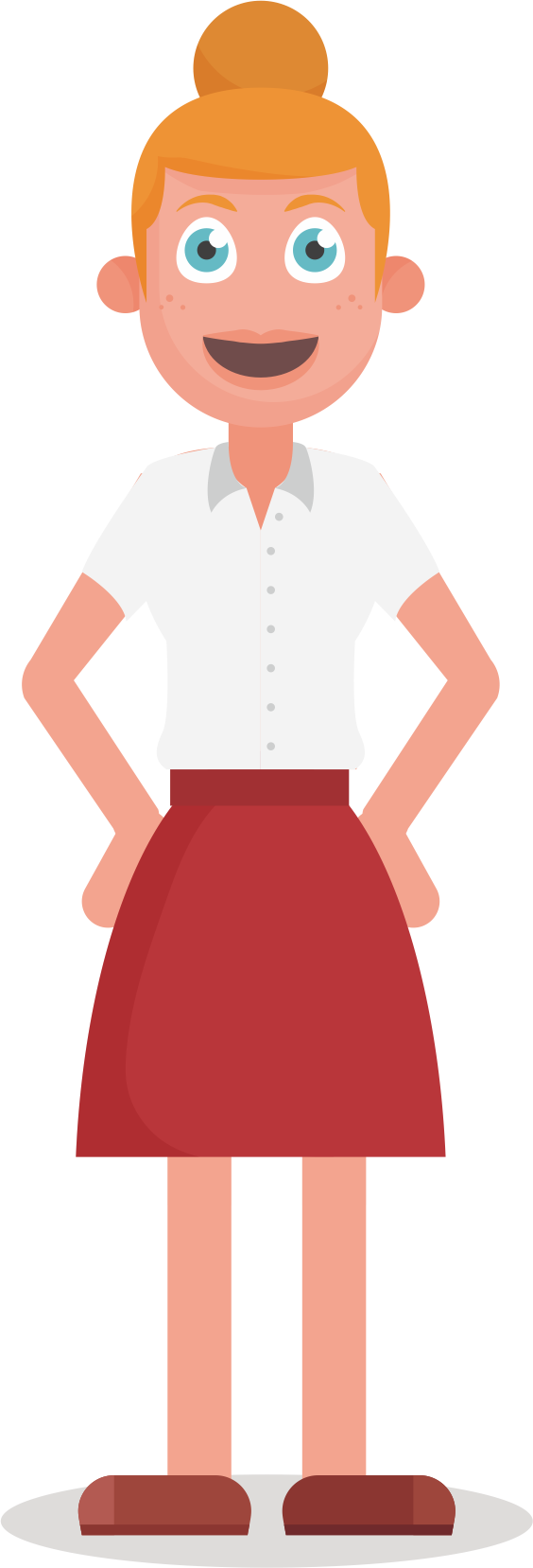 Teacher Student Middle School - Middle School (564x1657)