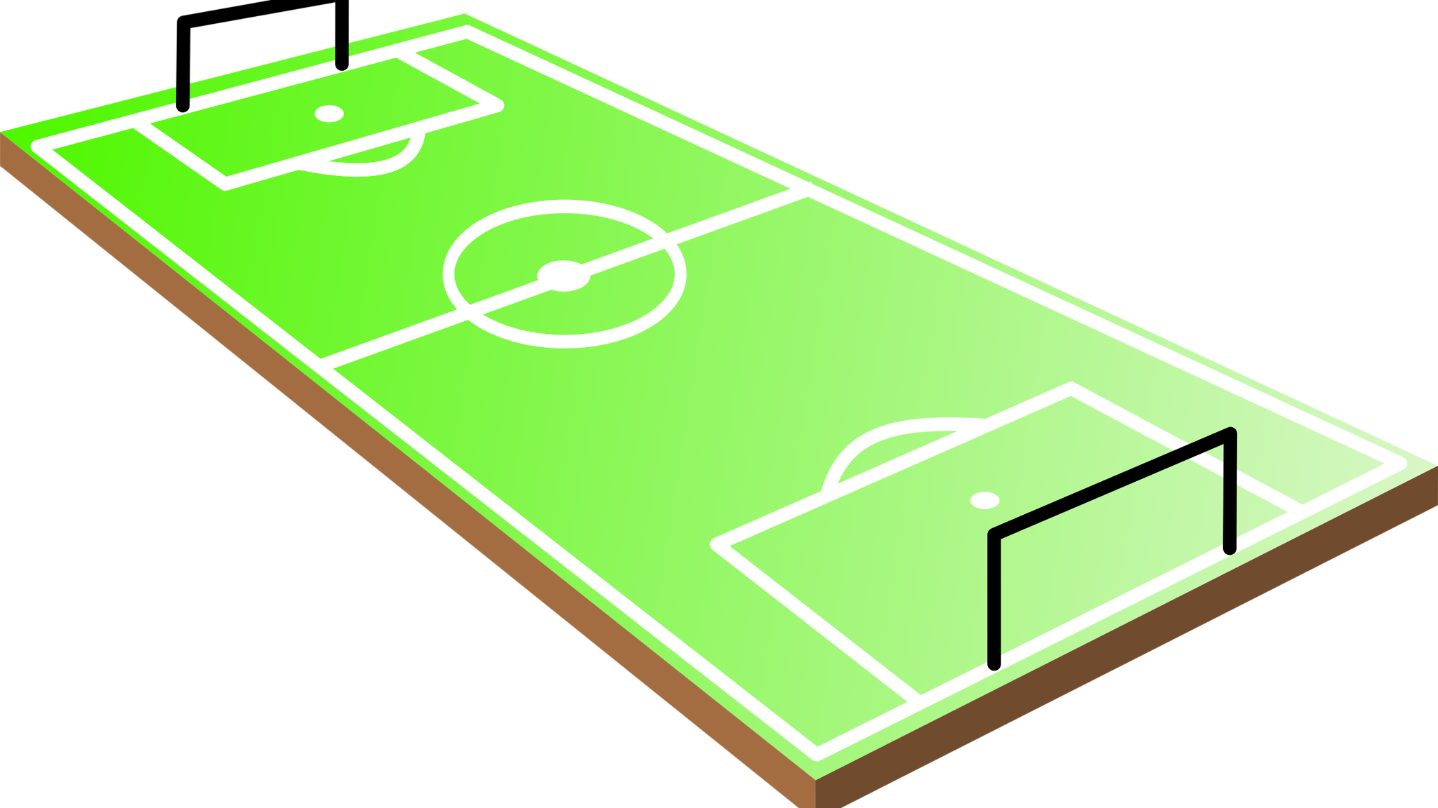 Football Pitch Athletics Field Stadium Rugby League Terrain De Foot Dessin 3d (2048x1152