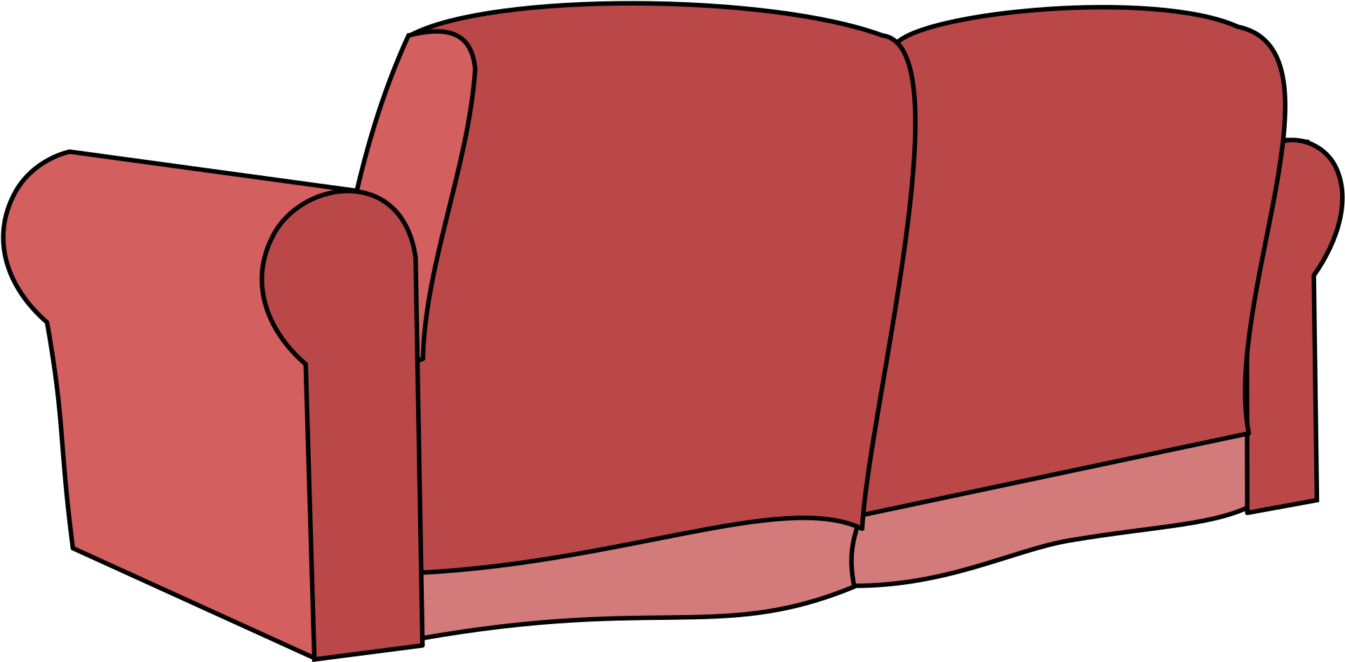 Chair Couch Living Room Clip Art - Chair Couch Living Room Clip Art (2400x1427)