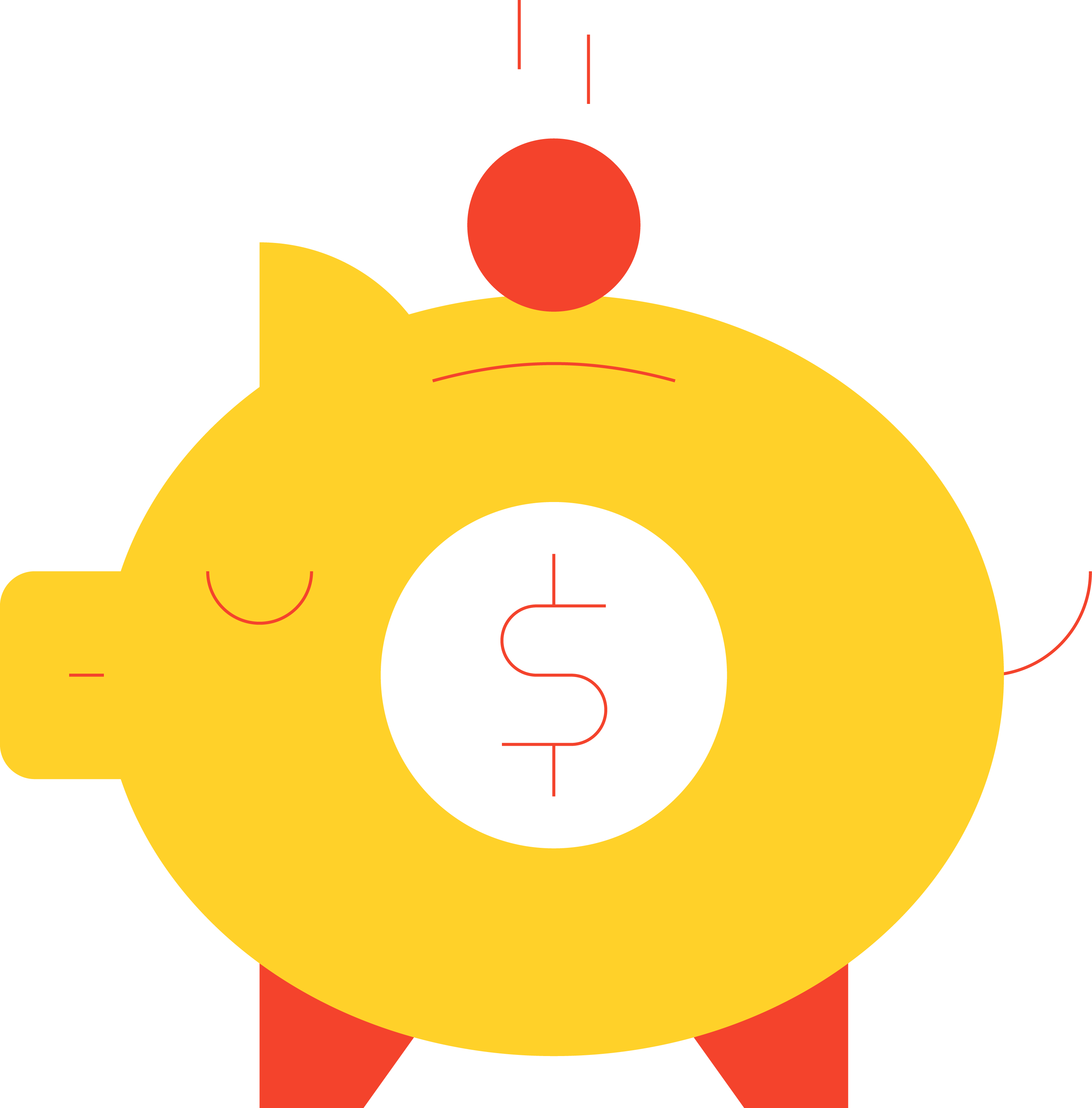 Clip Art - Piggy Bank - Clip Art - Piggy Bank (2985x3028)
