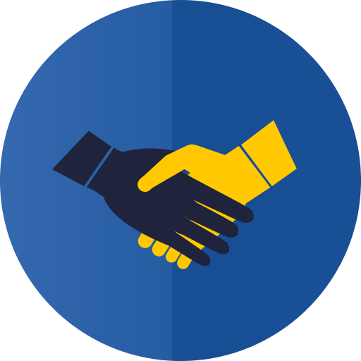 Angle Symbol Handshake Clip Art - Partnership Icons (512x512)