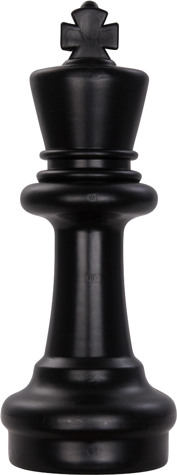 Megachess 12 Inch Dark Plastic King Giant Chess Piece - King Piece In Chess (1000x1000)