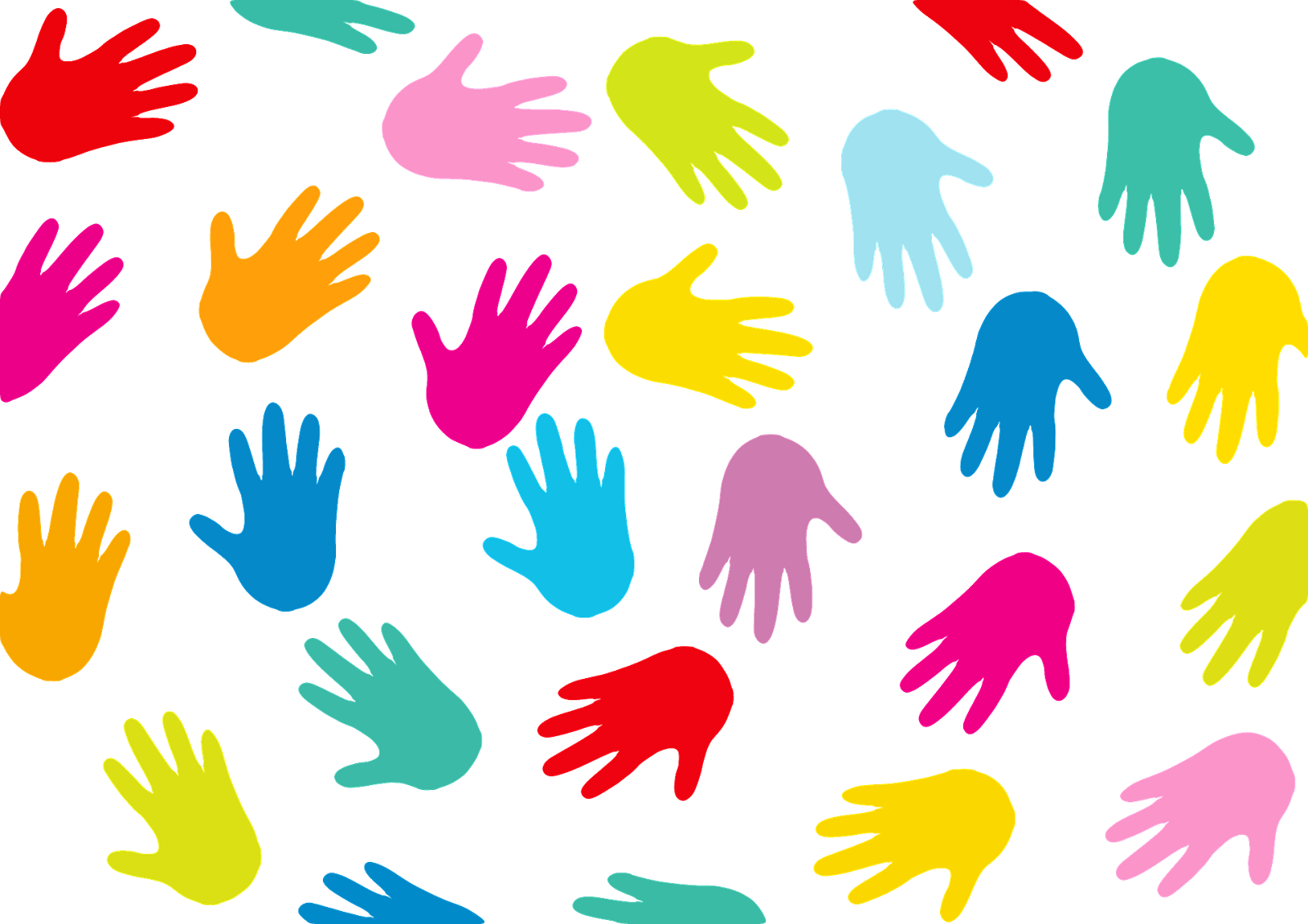 Moyens, Grands), Le Fonctionnement De La Crèche (heures - Coloured Hands (1600x1131)