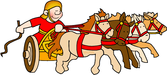 For More Free Ancient Rome Clip Art - Chariot Racing In Ancient Rome (722x346)