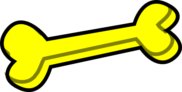 Dog - Dog Bone Clipart With Transparent Background (600x306)