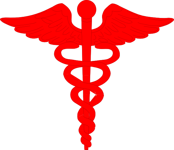 Doctor Logo Clip Art At Clipart Library - Staff Of Asclepius Red (600x517)