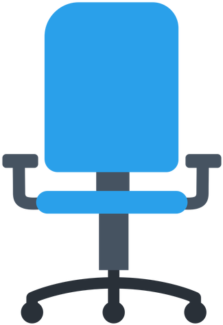 Blue Office Chair Clipart - Office Chair Icon Png (512x512)