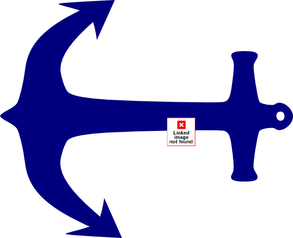 Blue Anchor Clip Art At Clker Com Vector Online - Anchor Clip Art (600x489)