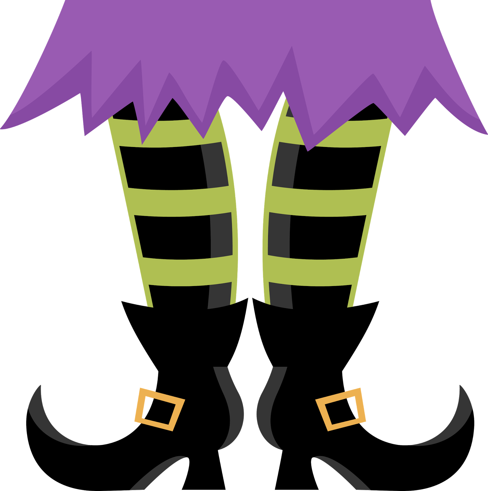 Miss Kate Cuttables - Witch Feet Clipart (1591x1600)