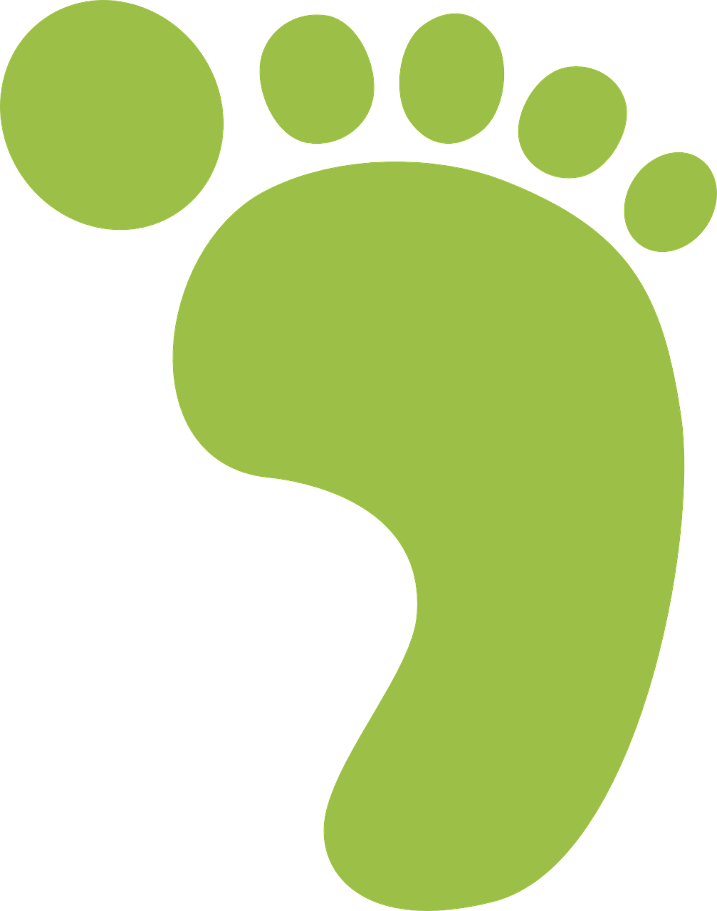 Foot Print Step Trail Symbol Icon Path - Footprint Png (1007x1280)