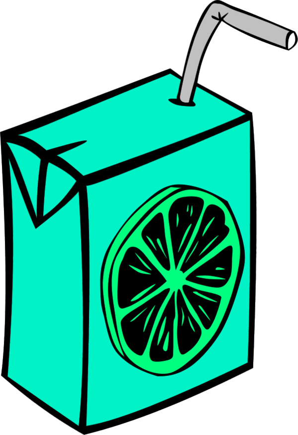 Juice Box Clipart Clip Art - Simple Drawing Of Juice (600x875)