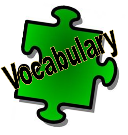 Word Clipart Vocabulary - Puzzle Pieces Clip Art (435x458)