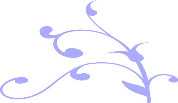Lavender Vine Clip Art At Vector Clip Art Online - Lavender Flower Clip Art (600x347)