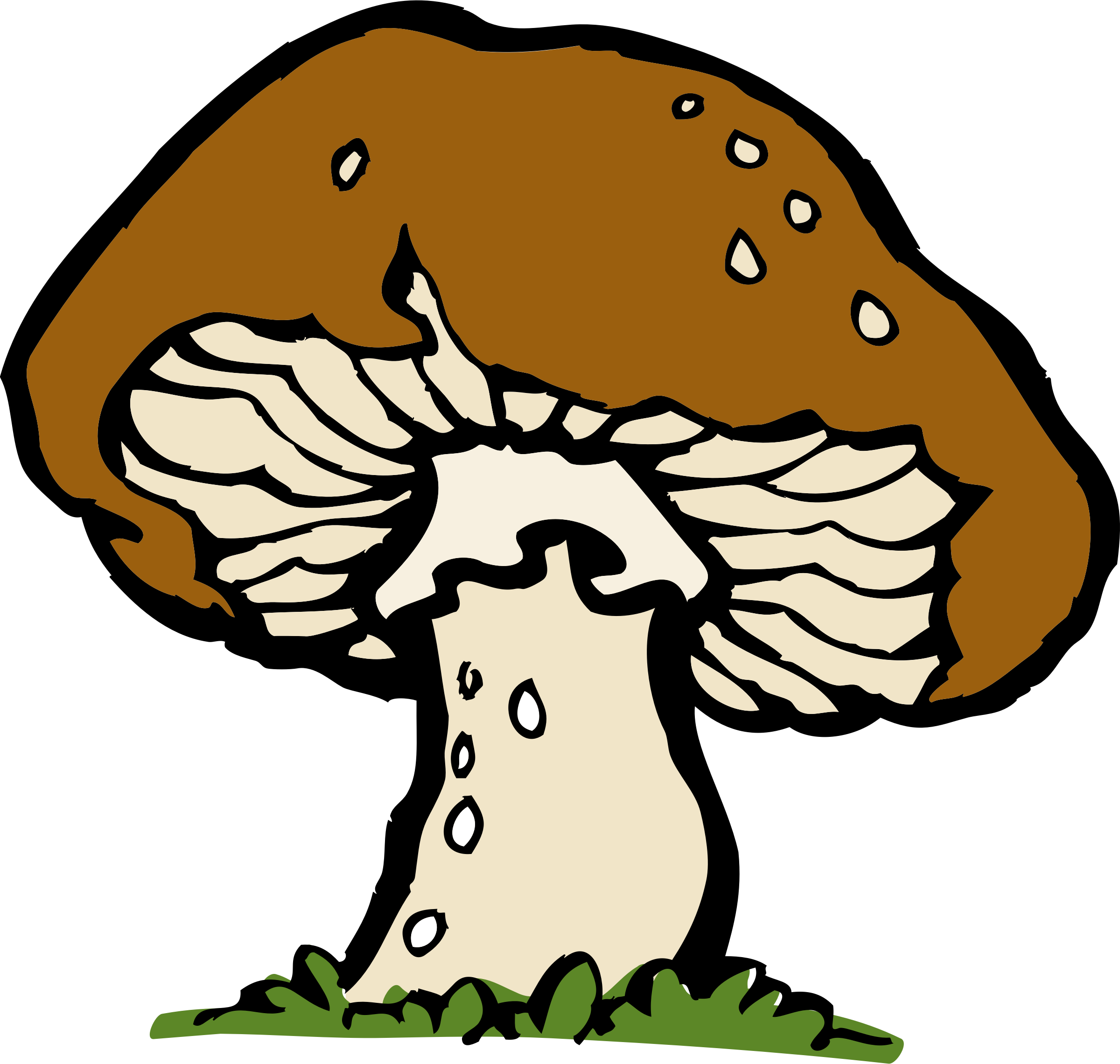 Mushroom Clipart Decomposer - Clip Art Mushroom (2400x2280)