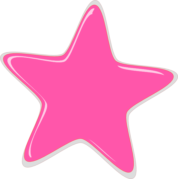 Pink Stars Clipart Pink Star Editedr Clip Art At Clker - Stars Clipart Pink (594x595)