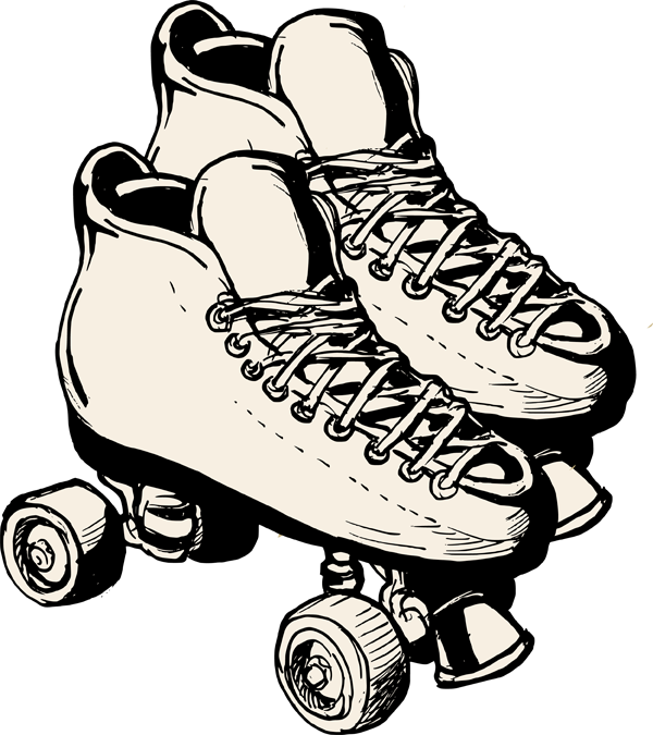 Quad Skate Clip Art - Roller Skates Clip Art (600x675)