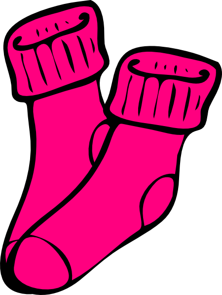 Sock Pair Clip Art - Socks Clip Art (450x599)