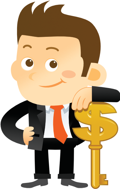 What We Can Learn From 21 Blogger's Income Reports - Marketer Cartoon Transparent Background (400x634)
