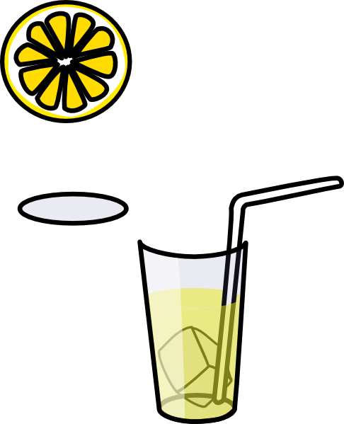Glass Of Lemonade Clip Art - Draw A Lemonade Cup (486x599)