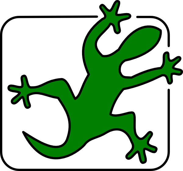 Companionship - Clipart - Lizard Clip Art (600x561)
