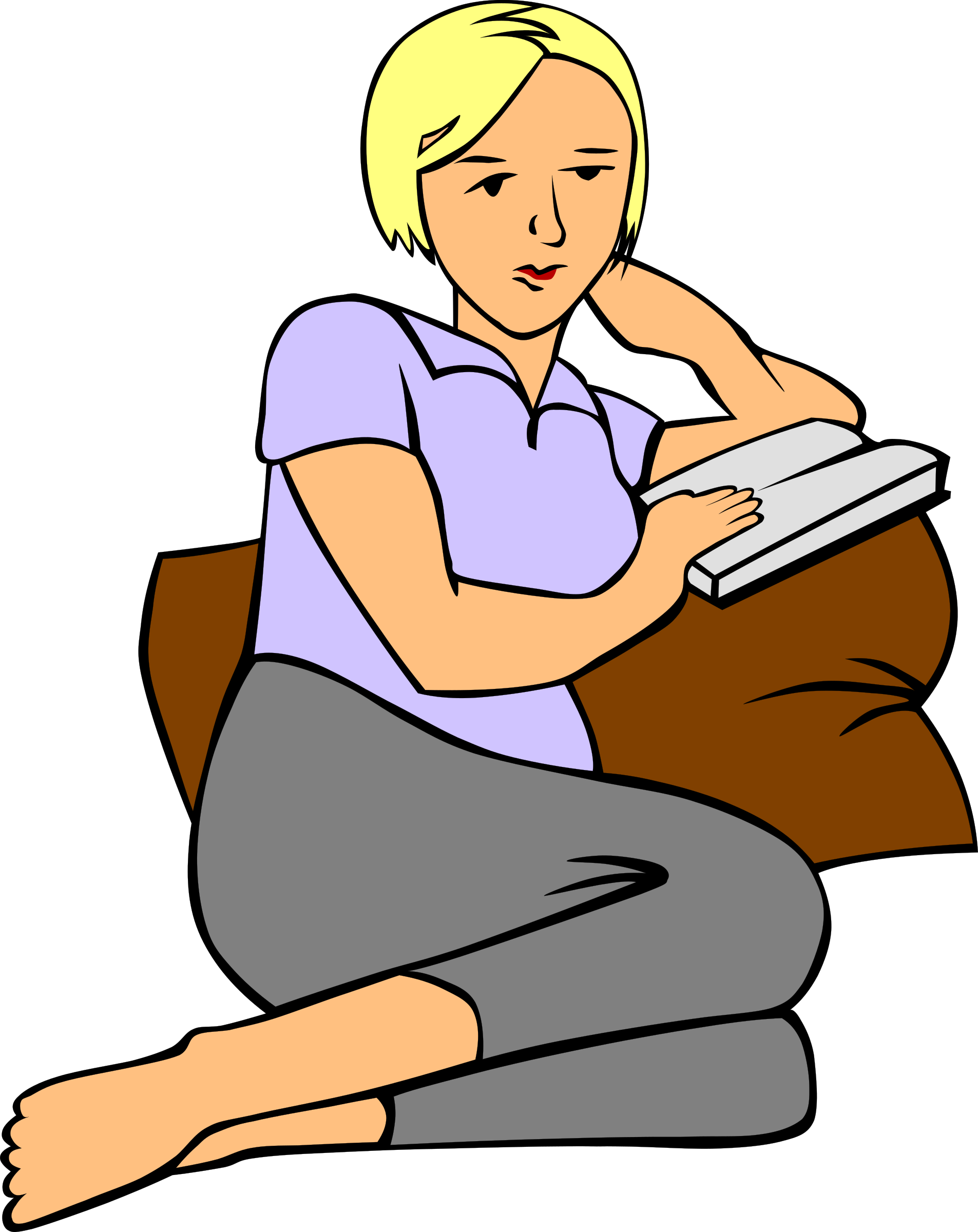 See Here Free Clipart Of Books And Reading Images - Have A Rest Clipart (1905x2400)